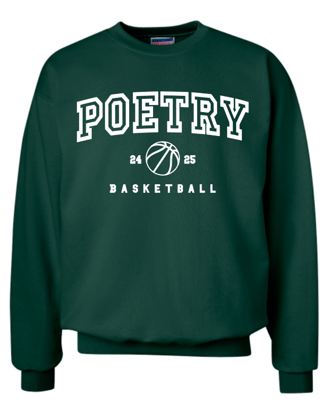 Poetry Basketball Crewneck Sweatshirt