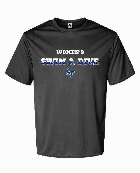 Last Call- USAFA Women's Swim & Dive Tech Tee! (Match the team!)