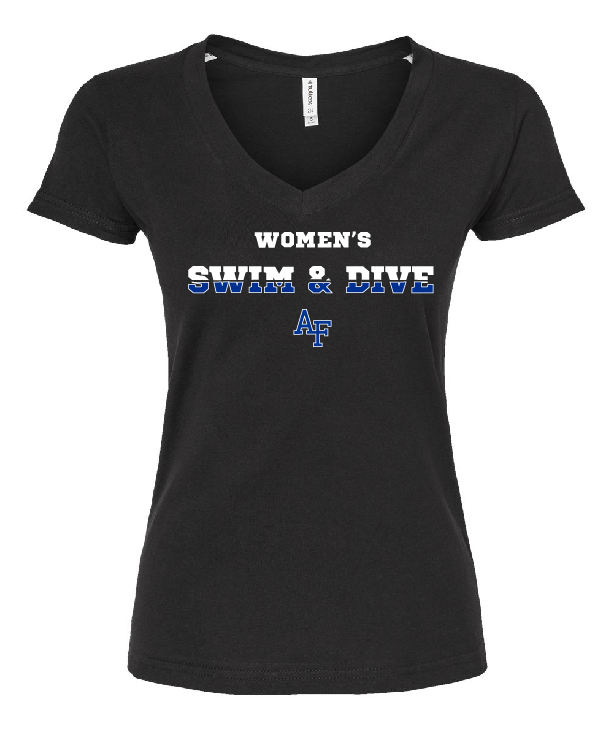 Last Call- USAFA Women's Swim & Dive Ladies V Neck