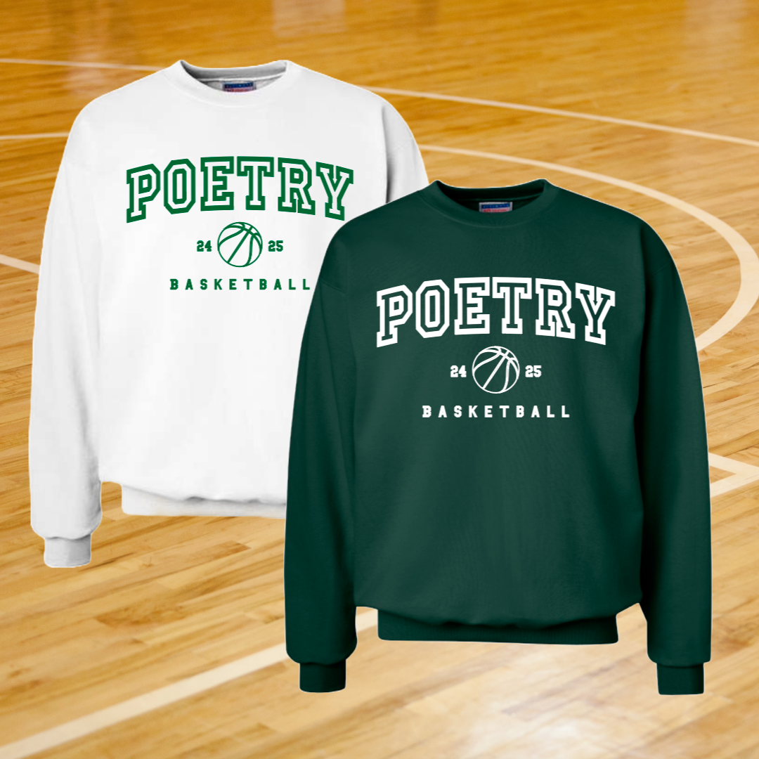 Poetry Basketball Crewneck Sweatshirt